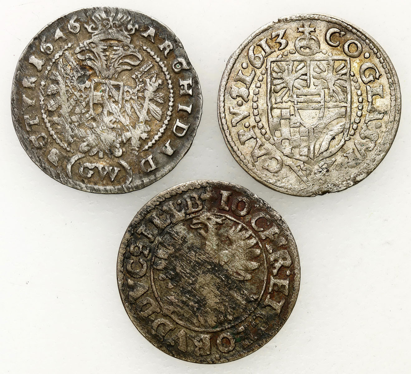 Śląsk, 3 krajcary 1613 - Oleśnica, 1618 HR - Złoty Stok, 1646 GW - Kłodzko